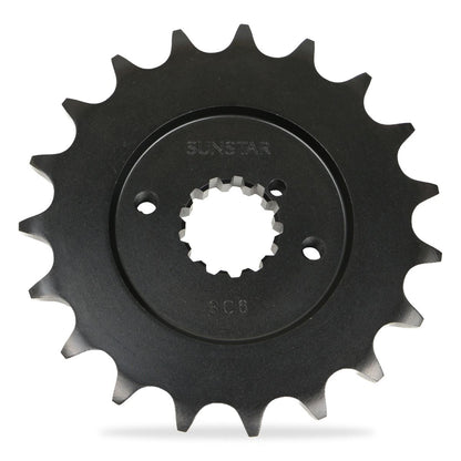 Front Sprocket Black 520 19T Suzuki Kawasaki