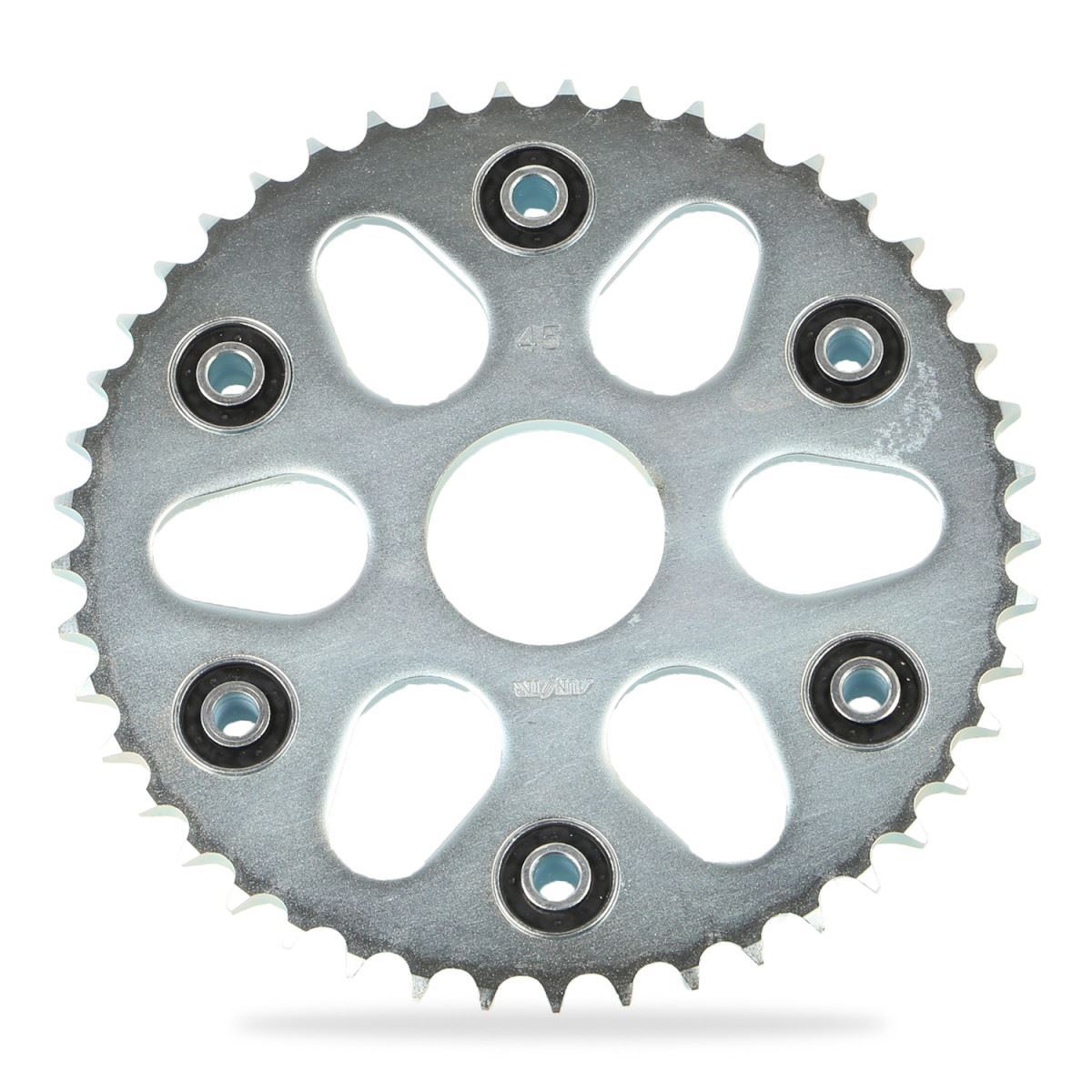 リアスプロケット 45T シルバー サイズ428 1個 セロー250 トリッカー/S リア スプロケ SUNSTAR