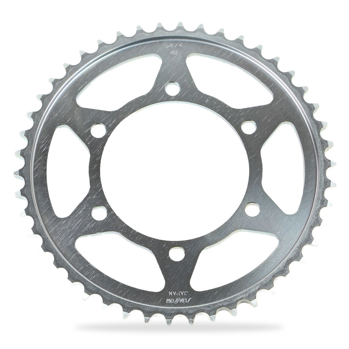 Rear Sprocket 46T Silver Size 530 FZ1-N Fazer FZ1-S Fazer FZ6-N FZ6-S/SS MT-01 XJR1300 YZF-R1 YZF-R6