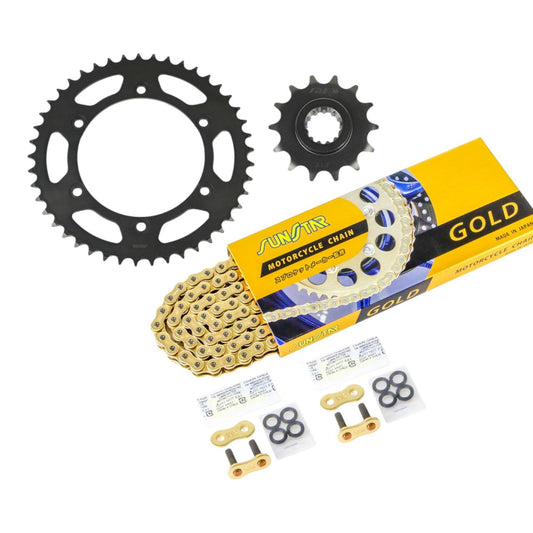 Sprocket & Chain Kit Gold 520 Front 14T Rear 45T 3-piece set Honda HORNET 96-07 Hornet SUNSTAR Chain