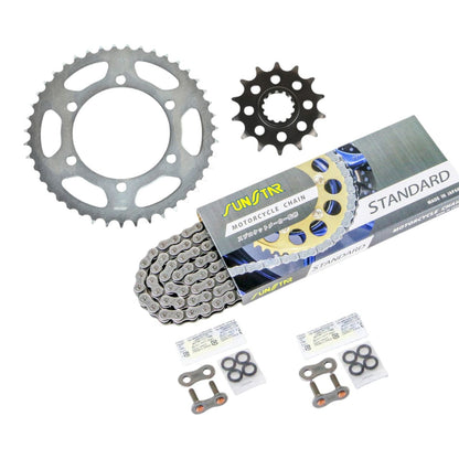 スプロケット&チェーンキット スタンダード 520 フロント14T リア43T 3点セット カワサキ NINJA250R 2008年-12年 ニンジャ SUNSTARチェーン