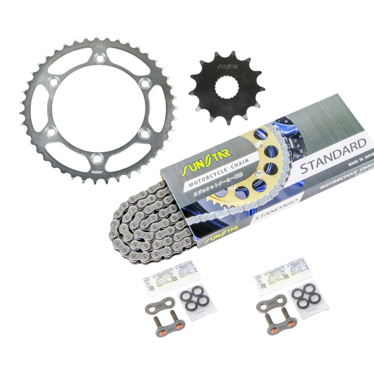 スプロケット&チェーンキット スタンダード 520 フロント13T リア43T 3点セット WR250R 07年-17年 SUNSTARチェーン スプロケ チェーン