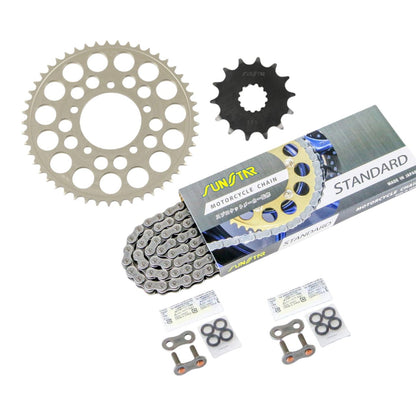 Sprocket & Chain Kit Standard 520 Front 14T Rear 49T 3-piece Set Suzuki INAZUMA400 97-04 INAZUMA SUNSTAR Chain