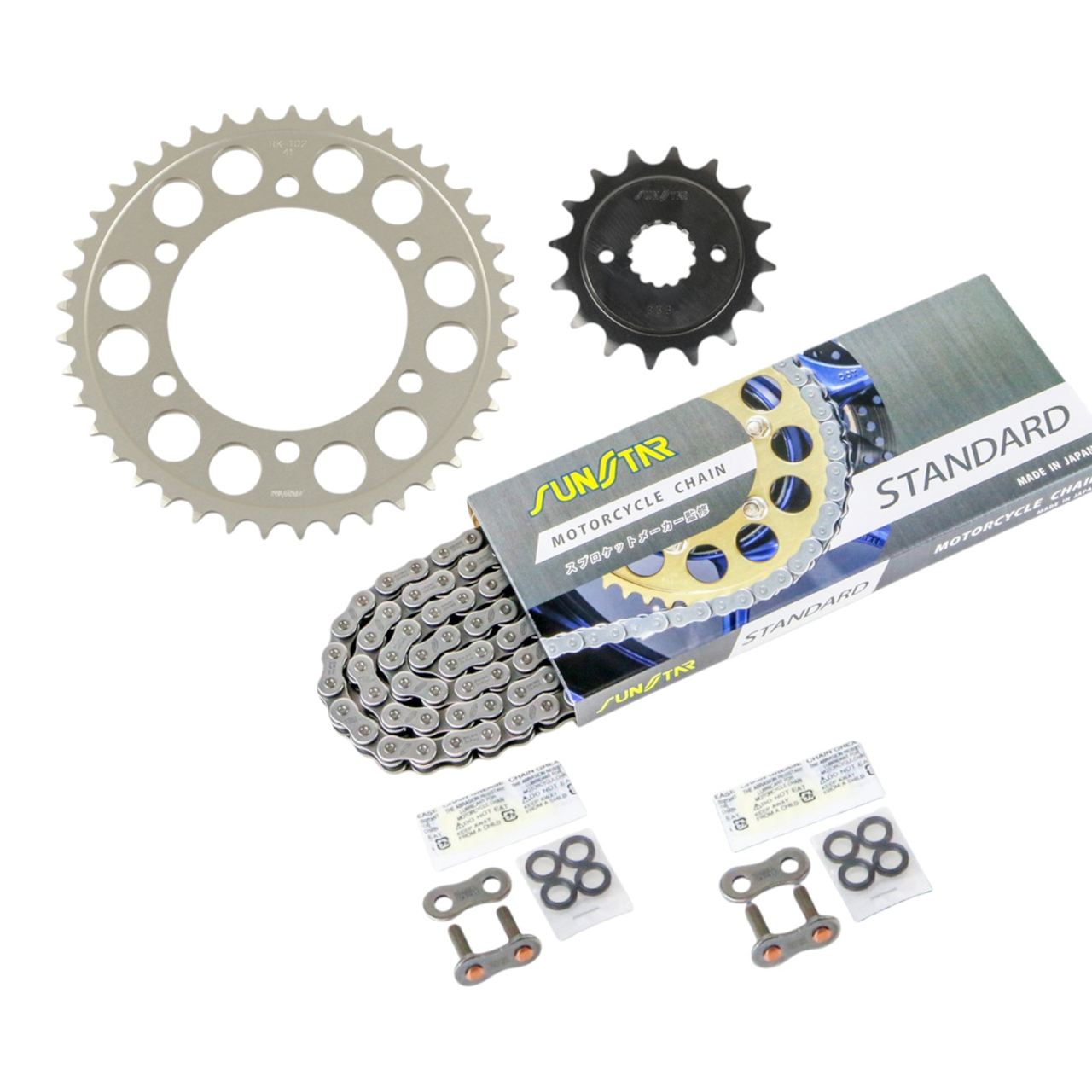 Sprocket & Chain Kit Standard 520 Front 16T Rear 41T 3-piece Set Kawasaki ZEPHYR400 89-95 Zephyr SUNSTAR Chain