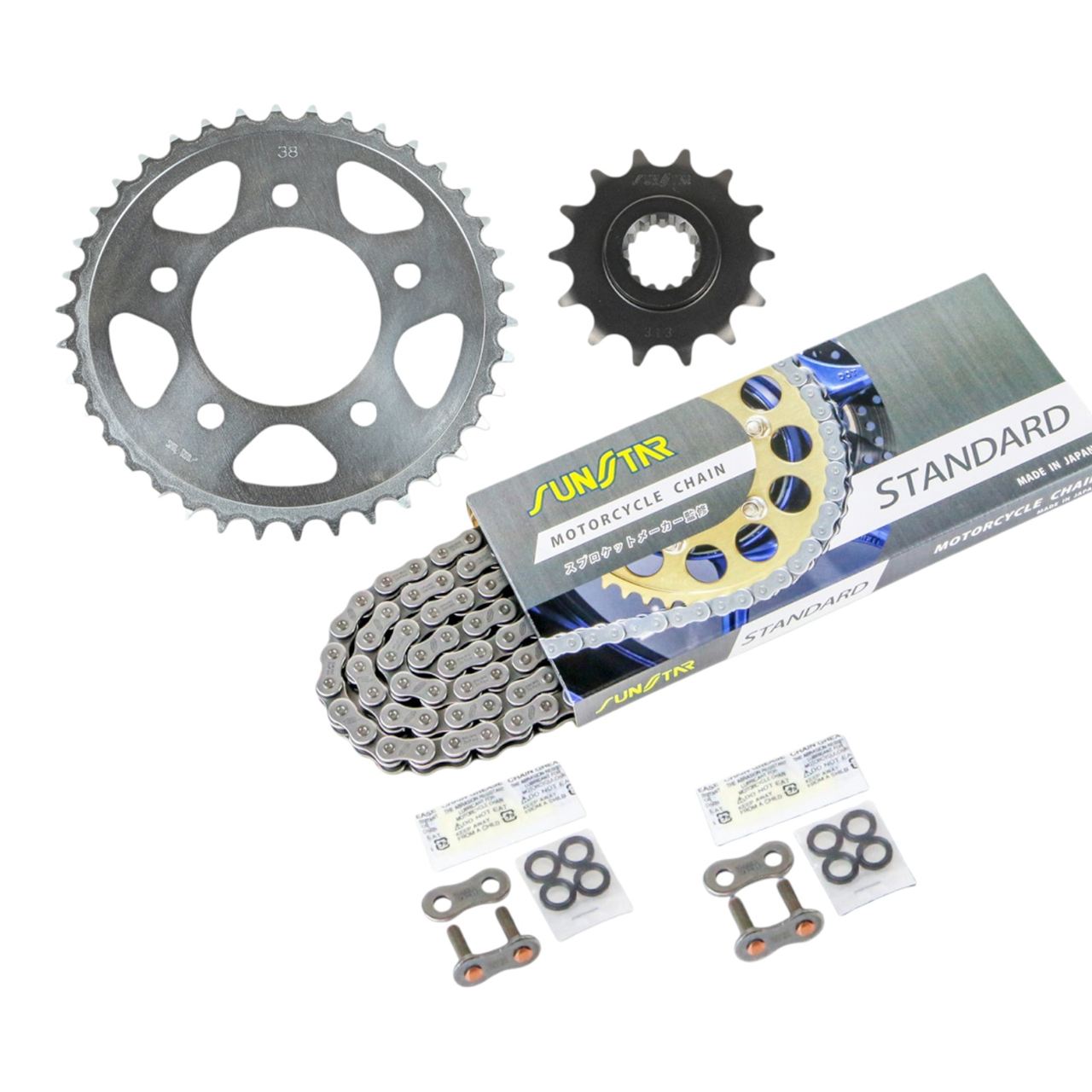 Sprocket & Chain Kit Standard 520 Front 14T Rear 38T 3-piece Set Honda V-TWIN MAGNA 94-2007 Twin Magna SUNSTAR Chain