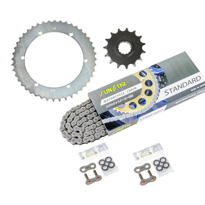 スプロケット&チェーンキット スタンダード 520 フロント15T リア44T 3点セット SR400 88年-21年 SUNSTARチェーン スプロケ チェーン