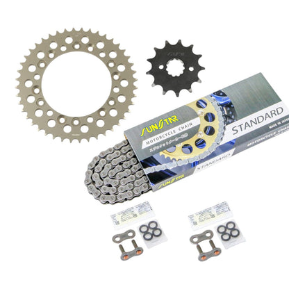 スプロケット&チェーンキット スタンダード 520 フロント13T リア44T 3点セット ホンダ XL DEGREE / DEGREE 91年-98年 ディグリー SUNSTARチェーン