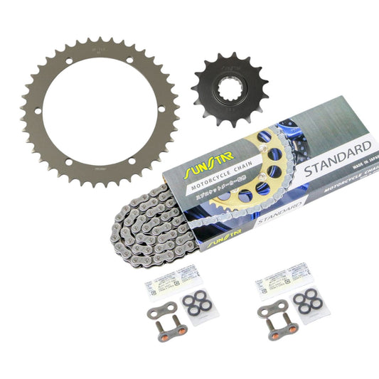 Sprocket & Chain Kit Standard 520 Front 15T Rear 41T 3-piece Set Yamaha SR400 88-21 SUNSTAR Chain