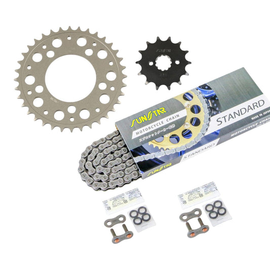 Sprocket & Chain Kit Standard 520 Front 14T Rear 36T 3-piece Set for Honda REBEL250 17-23 Rebel SUNSTAR Chain