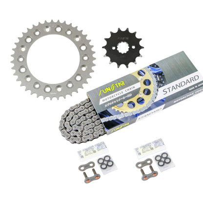 Sprocket & Chain Kit, Standard, 520, 14T Front, 39T Rear, 3-piece set, Honda CRF250M 13-19, SUNSTAR Chain