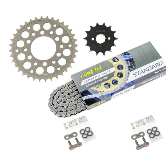 Sprocket & Chain Kit Standard 520 Front 14T Rear 36T 3-piece Set Honda CB250R 2018-2022 SUNSTAR Chain