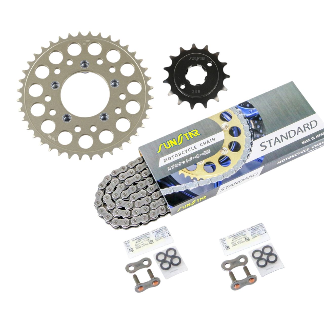 Sprocket & Chain Kit Standard 520 Front 15T Rear 40T 3-piece set for Honda NSR250R/SE/SP 90-93 SUNSTAR Chain
