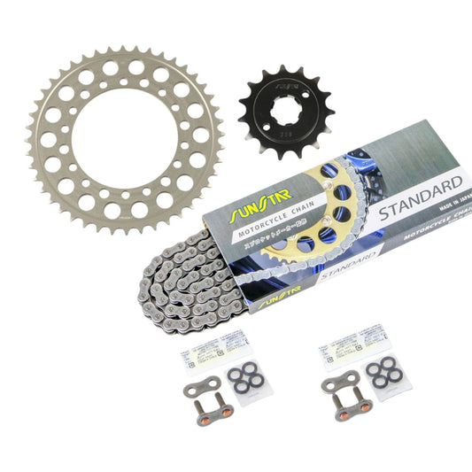 Sprocket & Chain Kit Standard 520 Front 15T Rear 44T 3-piece set for Honda NSR250R/SE/SP 94-99 SUNSTAR Chain