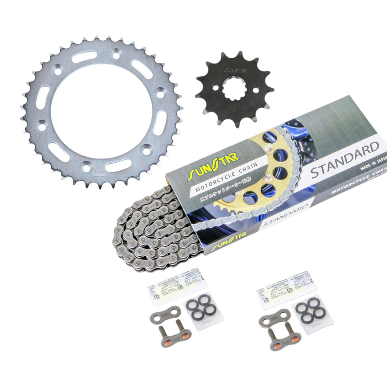 スプロケット&チェーンキット スタンダード 520 フロント13T リア39T 3点セット XR250/BAJA 95年-96年 バハ SUNSTARチェーン スプロケ