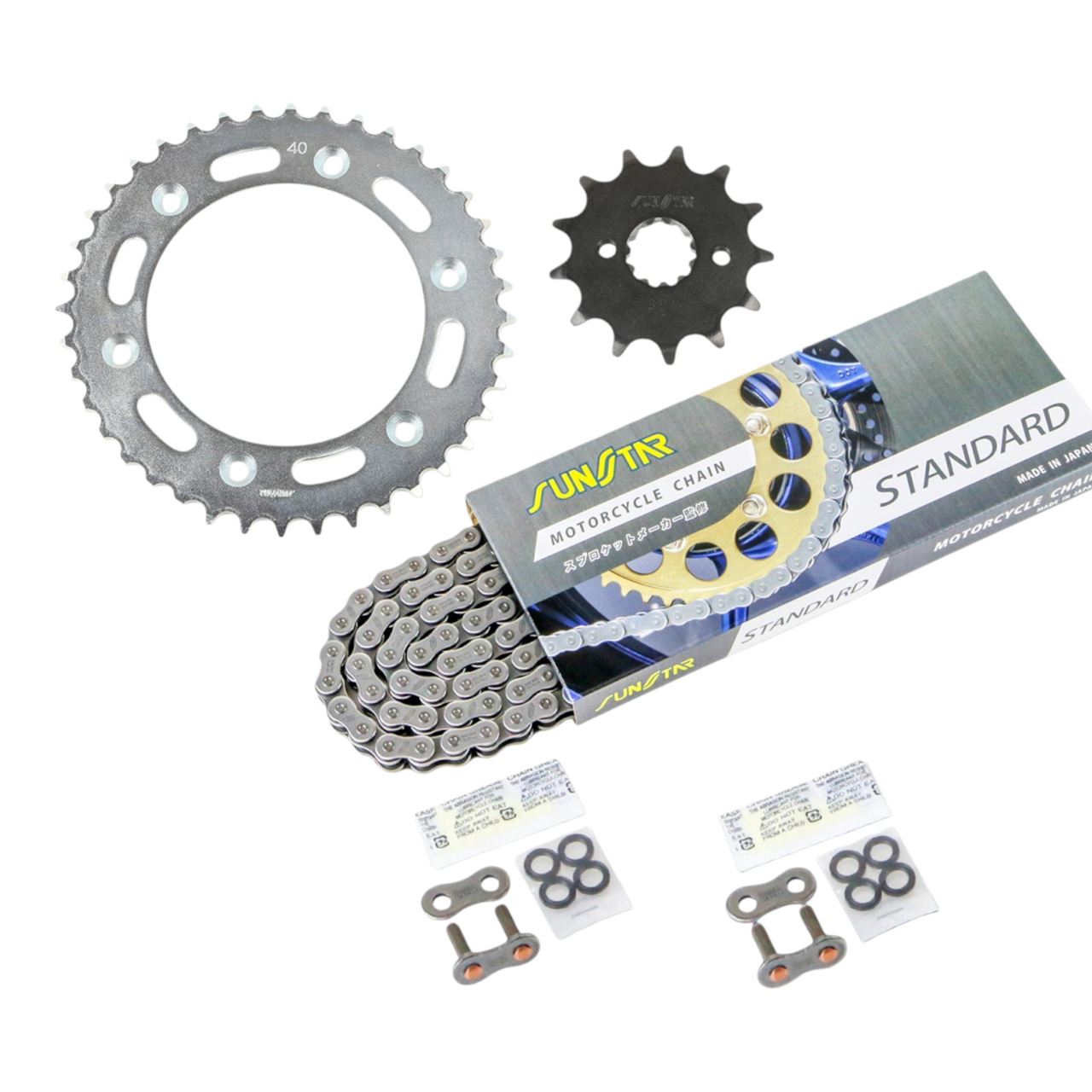スプロケット&チェーンキット スタンダード 520 フロント13T リア40T 3点セット XR250/BAJA 97年-07年 バハ SUNSTARチェーン スプロケ