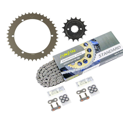スプロケット&チェーンキット スタンダード 520 フロント16T リア42T 3点セット SR500 78年-87年 SUNSTARチェーン スプロケ チェーン