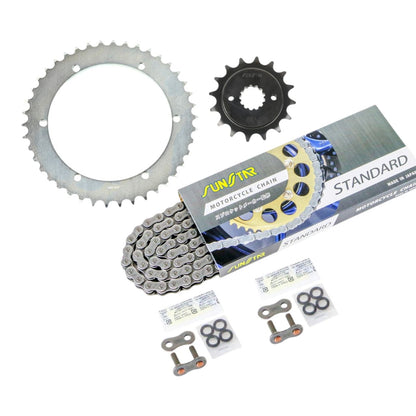 スプロケット&チェーンキット スタンダード 520 フロント16T リア42T 3点セット SR500 78年-87年 SUNSTARチェーン スプロケ チェーン