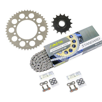 スプロケット&チェーンキット スタンダード 520 フロント15T リア45T 3点セット ホンダ CB400F CBR400R 400X SUNSTARチェーン