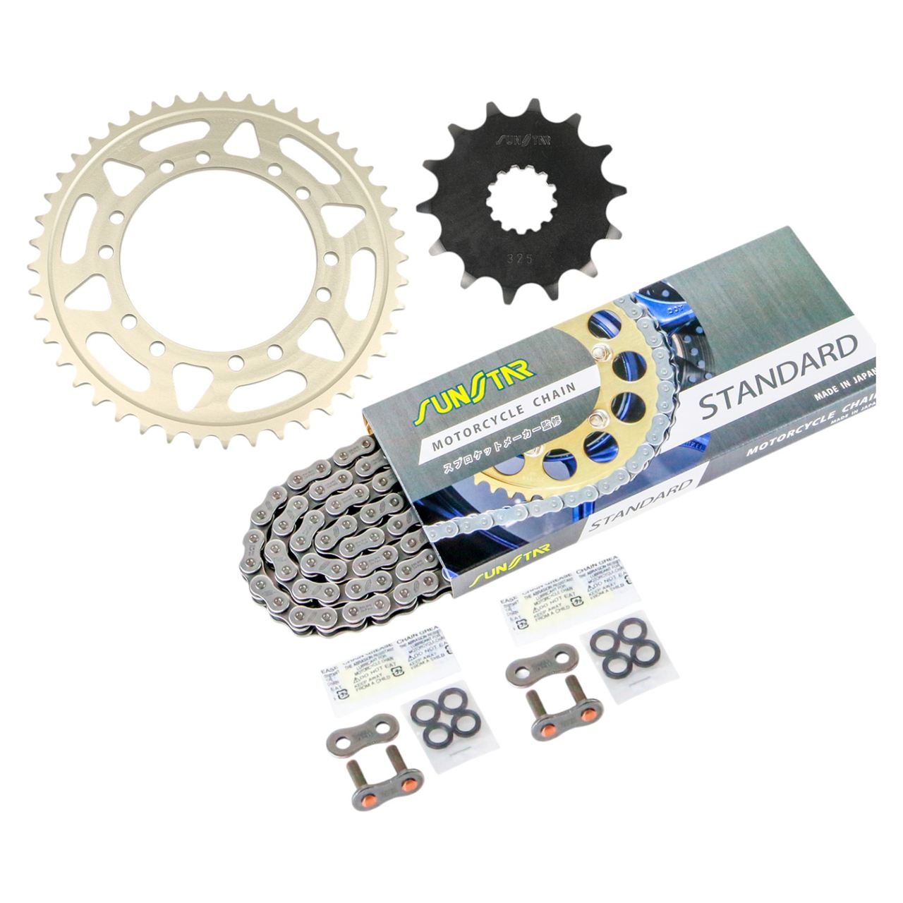 スプロケット&チェーンキット スタンダード 520 フロント14T リア45T 3点セット TDR250 88年 SUNSTARチェーン スプロケ チェーン