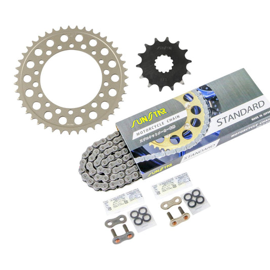 スプロケット&チェーンキット スタンダード 520 フロント14T リア43T 3点セット TZR250(3MA) 89年-90年 SUNSTARチェーン スプロケ