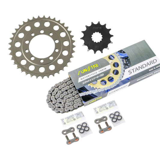 Sprocket & Chain Kit Standard 520 Front 14T Rear 37T 3-piece set Yamaha TZR250R (3XV) 91-99 SUNSTAR Chain