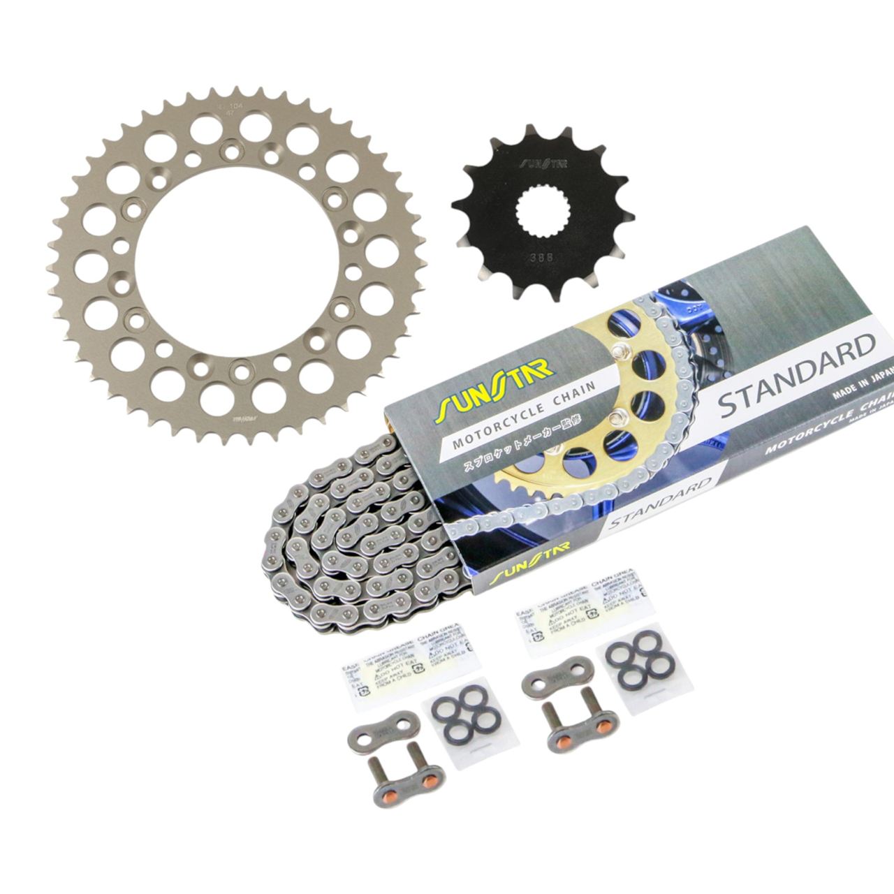 スプロケット&チェーンキット スタンダード 520 フロント14T リア47T 3点セット WR250F 09年-13年 SUNSTARチェーン スプロケ チェーン