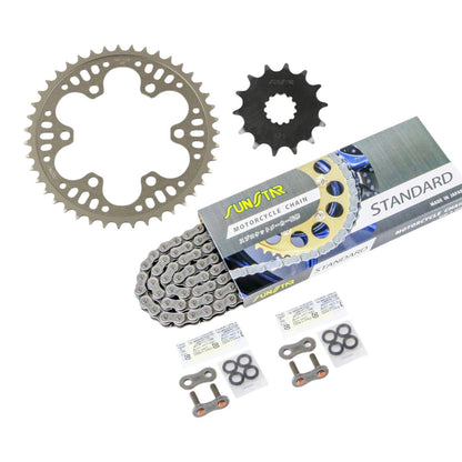 Sprocket & Chain Kit Standard 520 Front 14T Rear 43T 3-piece set Yamaha Ninja ZX-25R 20-23 Ninja SUNSTAR Chain