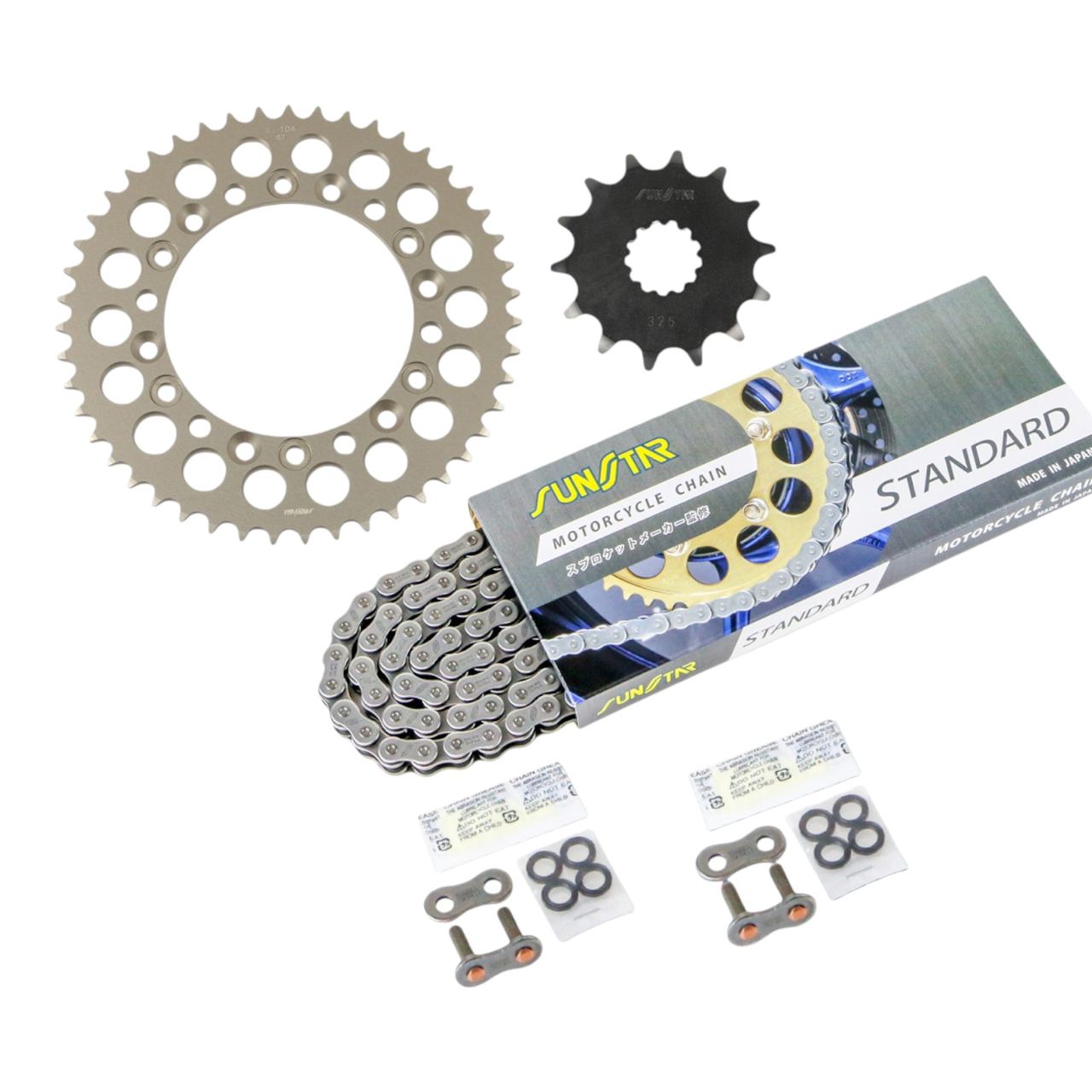Sprocket & Chain Kit Standard 520 Front 14T Rear 47T 3-Piece Set Yamaha FZ400 97-99 SUNSTAR Chain