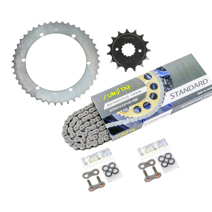 スプロケット&チェーンキット スタンダード 520 フロント15T リア44T 3点セット SR400 78年-87年 SUNSTARチェーン スプロケ チェーン