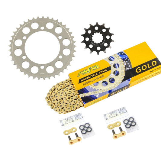 スプロケット&チェーンキット ゴールド 520 フロント14T リア41T 3点セット ニンジャ400 ニンジャ250 Z250 SUNSTARチェーン スプロケ