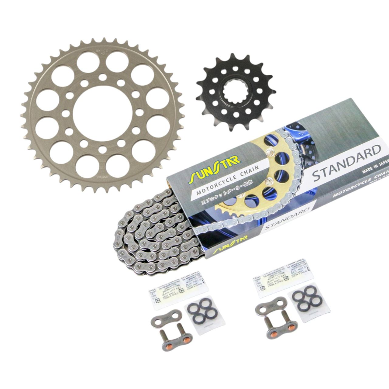 Sprocket & Chain Kit Standard 520 Front 15T Rear 43T 3-piece Set Kawasaki ZX-6R (636) 19-23 SUNSTAR Chain