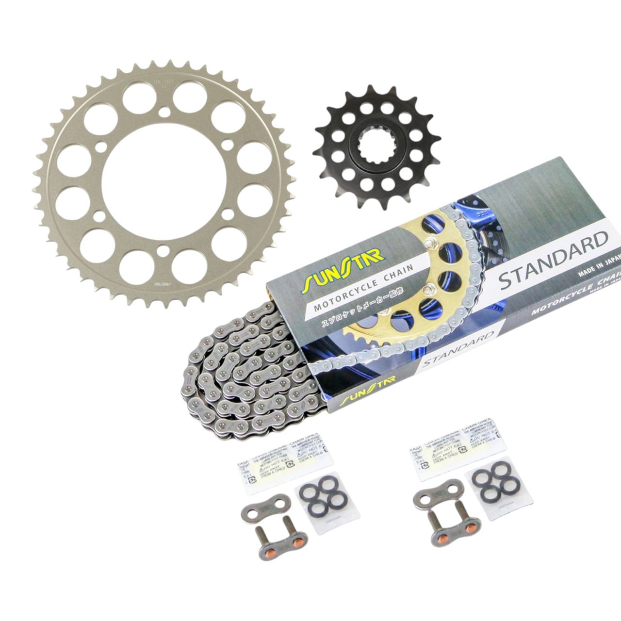 スプロケット&チェーンキット スタンダード 520 フロント16T リア45T 3点セット YZF-R6 06年-20年 SUNSTARチェーン スプロケ チェーン