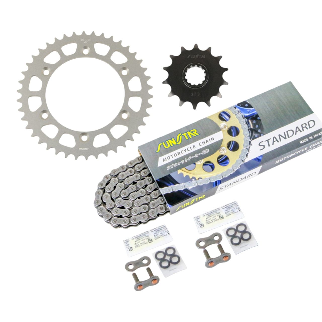 スプロケット&チェーンキット スタンダード 520 フロント14T リア42T 3点セット DJEBEL250XC/GPS 96年-08年｜DR250R 95年-01年 ジュベル