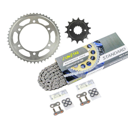 Sprocket & Chain Kit Standard 520 Front 14T Rear 48T 3-piece Set Suzuki Kawasaki GSX250FX 02-05 BALIUS2 97-07 Balius SUNSTAR Chain