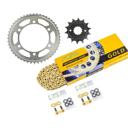 スプロケット&チェーンキット ゴールド 520 フロント14T リア48T 3点セット GSX250FX 02年-05年 BALIUS2 97年-07年 バリオス 金