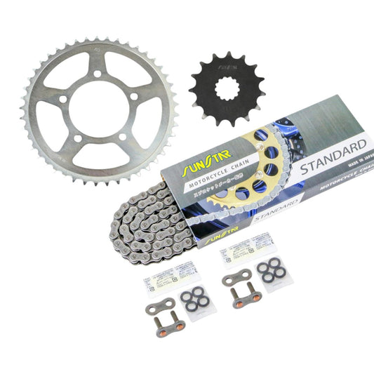 Sprocket & Chain Kit Standard 520 Front 15T Rear 45T 3-piece set Suzuki SV400S 98-06 SUNSTAR Chain
