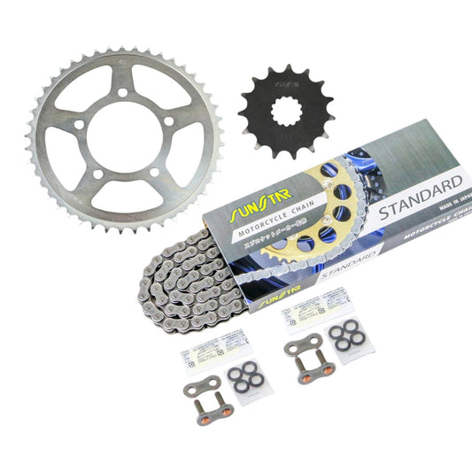 スプロケット&チェーンキット スタンダード 520 フロント15T リア45T 3点セット SV400 98年-06年 SUNSTARチェーン スプロケ チェーン