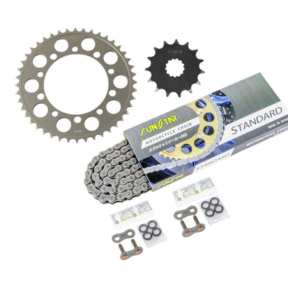 スプロケット&チェーンキット スタンダード 520 フロント15T リア44T 3点セット Vストローム650/XT 13年-16年 スプロケ チェーン