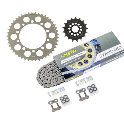 Sprocket & Chain Kit, Standard, 520, Front 17T, Rear 45T, 3-piece set for Suzuki GSX-R750 520 Conversion, 2006-2010
