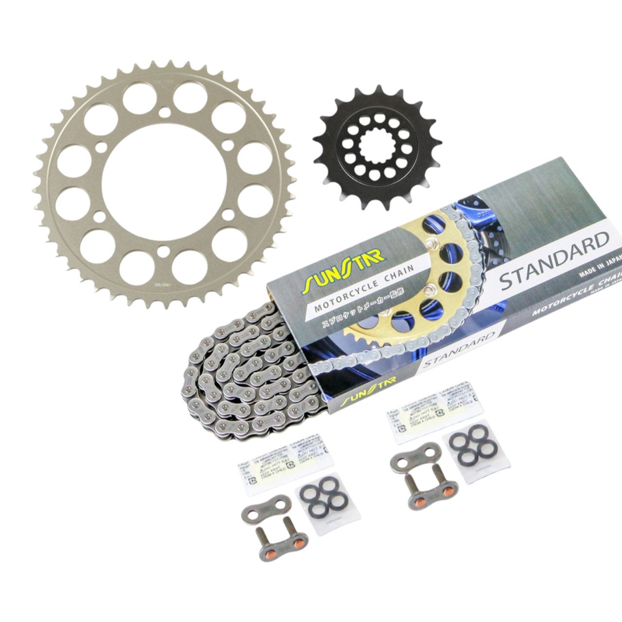スプロケット&チェーンキット スタンダード 520 フロント17T リア45T 3点セット GSX-R750 520コンバート 11年-18年 スプロケ チェーン