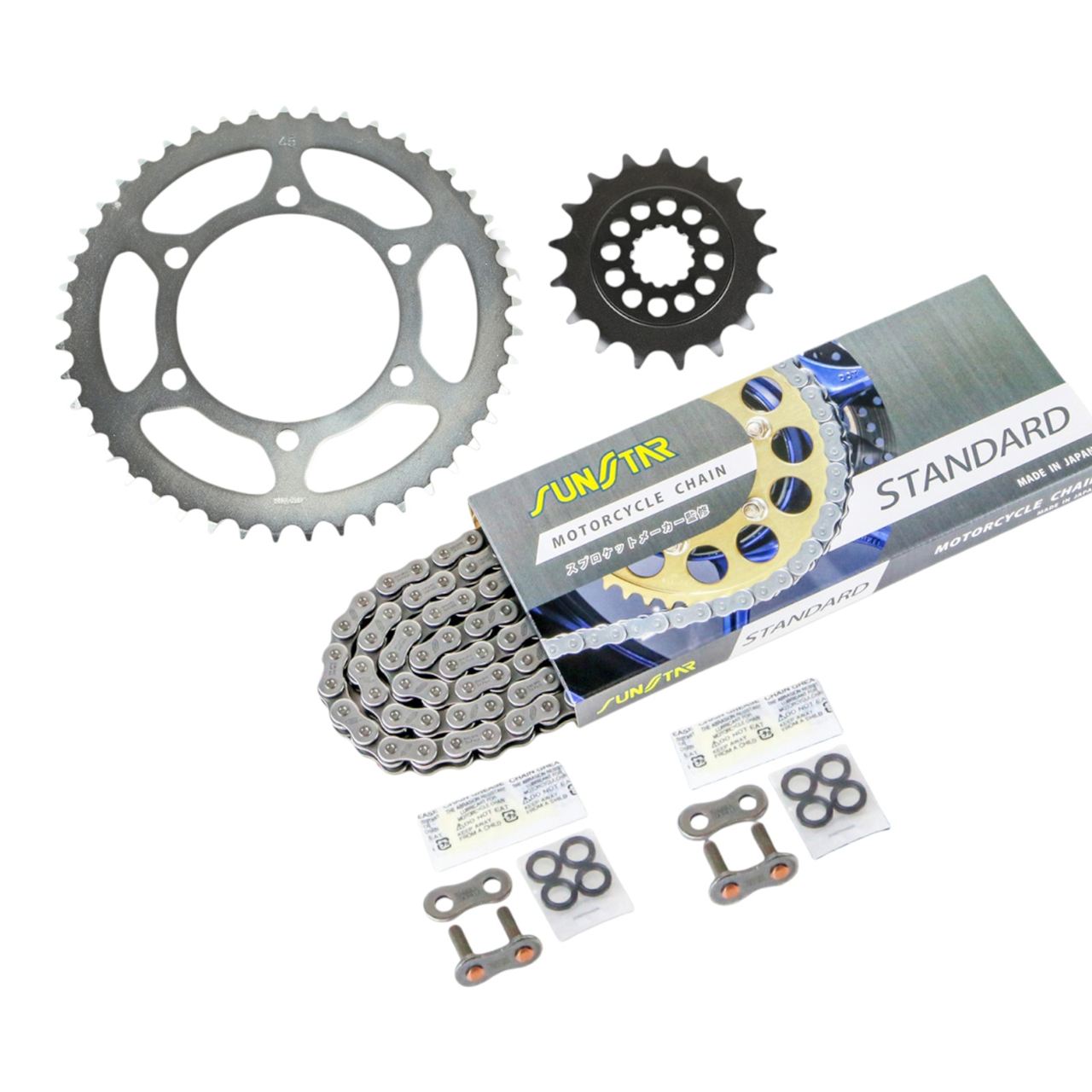 スプロケット&チェーンキット スタンダード 520 フロント17T リア45T 3点セット GSX-R750 520コンバート 11年-18年 スプロケ チェーン