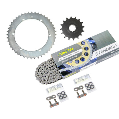 スプロケット&チェーンキット スタンダード 520 フロント16T リア44T 3点セット SR500 520コンバート 88年-00年 スプロケ チェーン