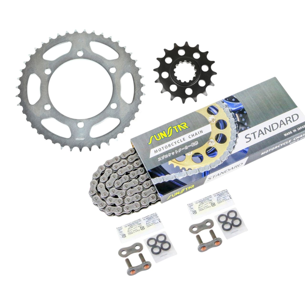 スプロケット&チェーンキット スタンダード 520 フロント16T リア43T 3点セット MT-07 14年-22年 / XSR700 17年-23年 スプロケ チェーン