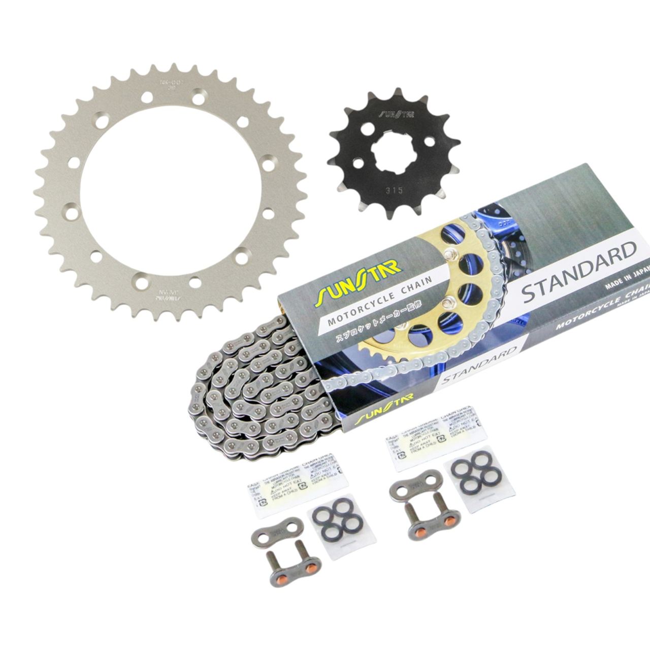 Sprocket & Chain Kit Standard 520 Front 14T Rear 39T 3-piece set for Kawasaki D-TRACKER 98-2000 D-Tracker