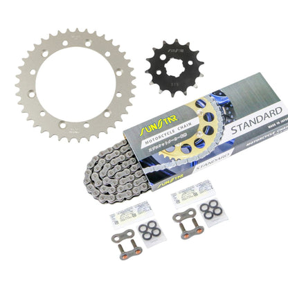 Sprocket & Chain Kit Standard 520 Front 14T Rear 39T 3-piece set for Kawasaki D-TRACKER 98-2000 D-Tracker