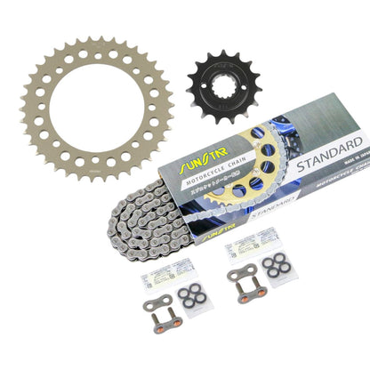 Sprocket & Chain Kit Standard 520 Front 15T Rear 38T 3-piece set Kawasaki ESTRELLA RS Rear Disc Brake 92-06 Estrella