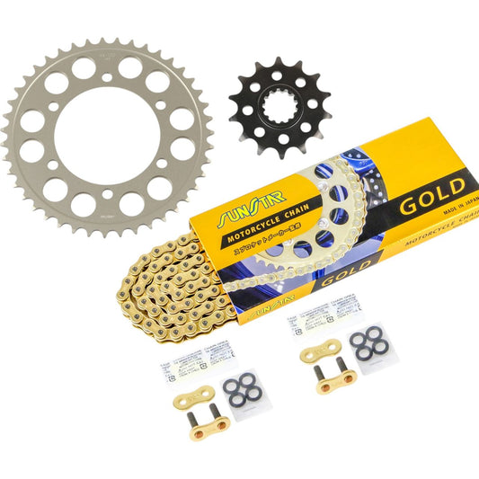 Sprocket & Chain Kit Gold 520 Front 14T Rear 43T 3-Piece Set Kawasaki ELIMINATOR 2023-2024 Eliminator