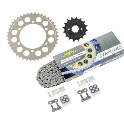 Sprocket & Chain Kit Standard 520 Front 16T Rear 42T 3-piece set Kawasaki EX-4 94-95 / GPZ400S 86-88
