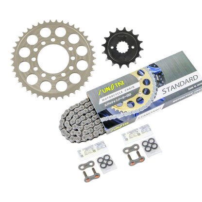 Sprocket & Chain Kit Standard 520 Front 16T Rear 42T 3-piece set Kawasaki GPZ400/F/F2 83-85