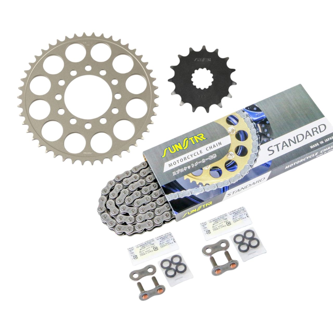 スプロケット&チェーンキット スタンダード 520 フロント15T リア46T 3点セット ニンジャ400 400R 650R ER-6f ER-6n ヴェルシス Z650